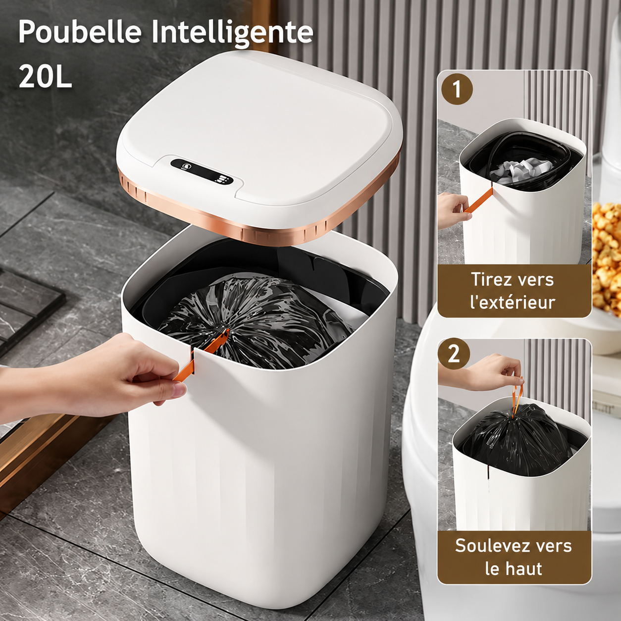 Poubelle Intelligente Automatique 20L