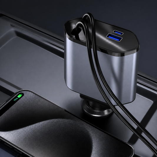 Adaptateur Voiture 4 en 1 120W – Charge Rapide