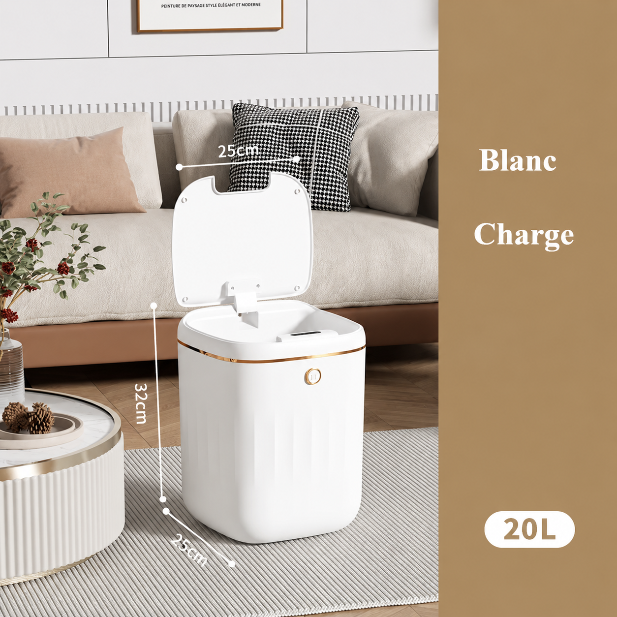 Poubelle Intelligente Automatique 20L