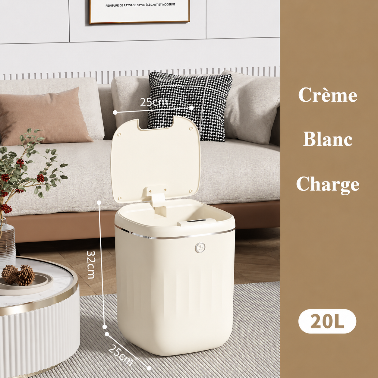 Poubelle Intelligente Automatique 20L